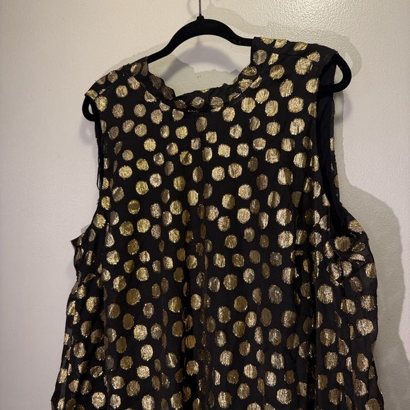Signature by Robbie Bee Black and Gold Midi Dress - Picture 4 of 6